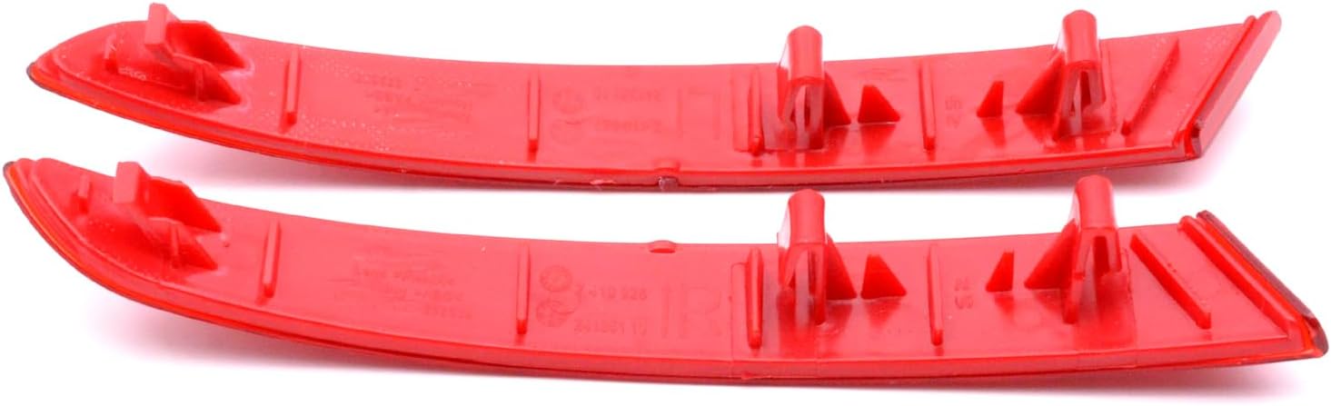 1Pair Rear Bumper Marker Light Reflectors Left Driver & Right Passenger Side Compatible For BMW X3 2018-2021 63147419927 63147419928