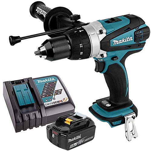 Makita DHP458 18V Compact Combi Drill with 1 x 6.0Ah Battery & Charger