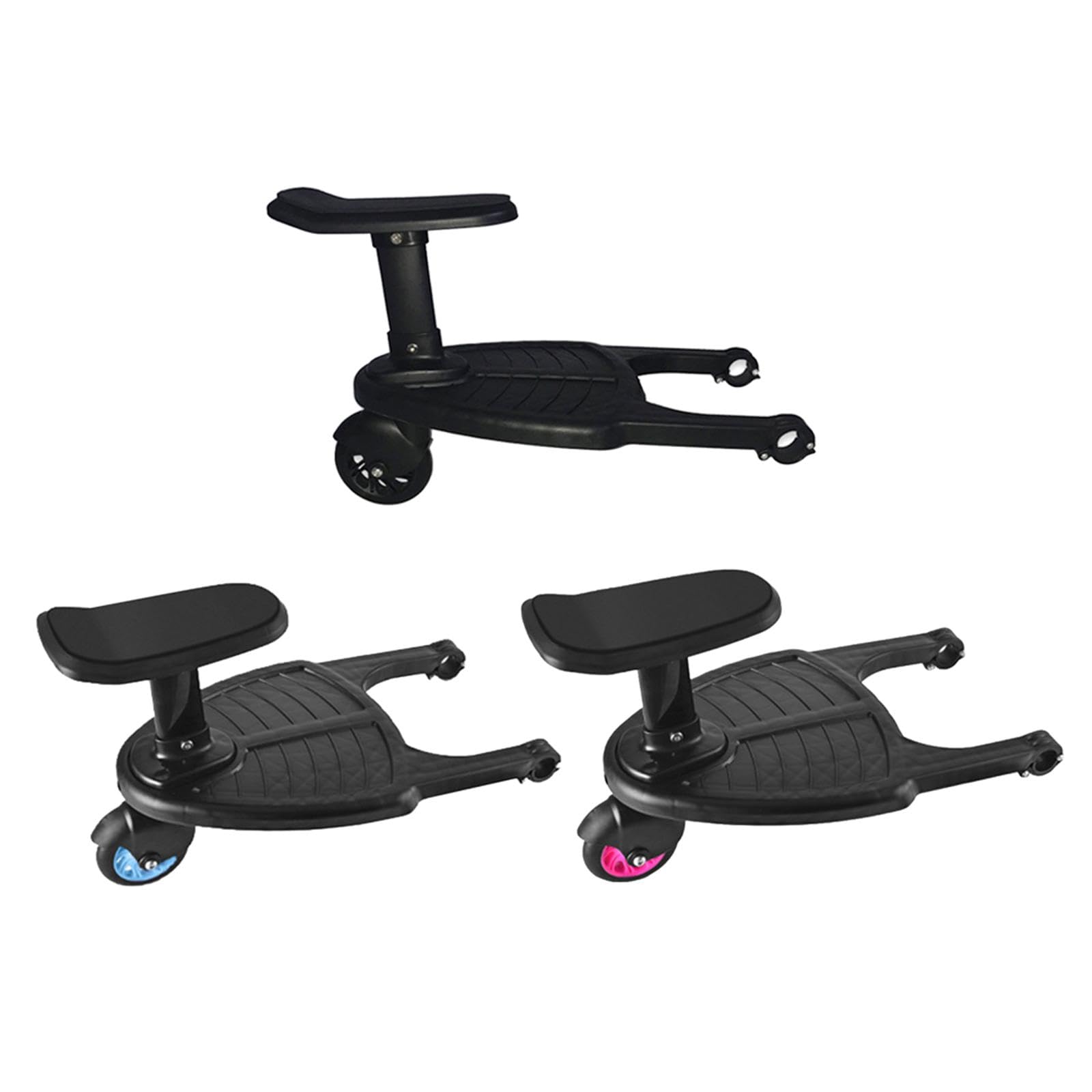 ATORSE Baby Stroller Buggy Board with Seat Kids Wheel Standing Board Pedal Blue - Image 2 thumbnail
