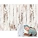 Allenjoy 7x5ft White Wood Wall Rustic Wooden Floor Backdrop for Newborn Pictures Photography Cake Smash Photo Background Portrait Studio Photographer Props Baby Birthday Party Banner
