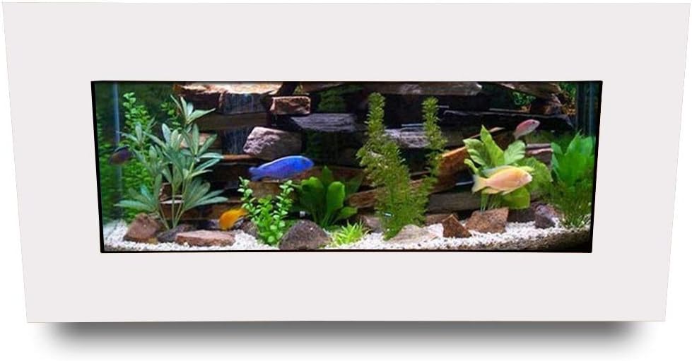 Aussie Aquariums AA-Skyline-MWHITE 2.0 Wall Mounted Aquarium, Matte White