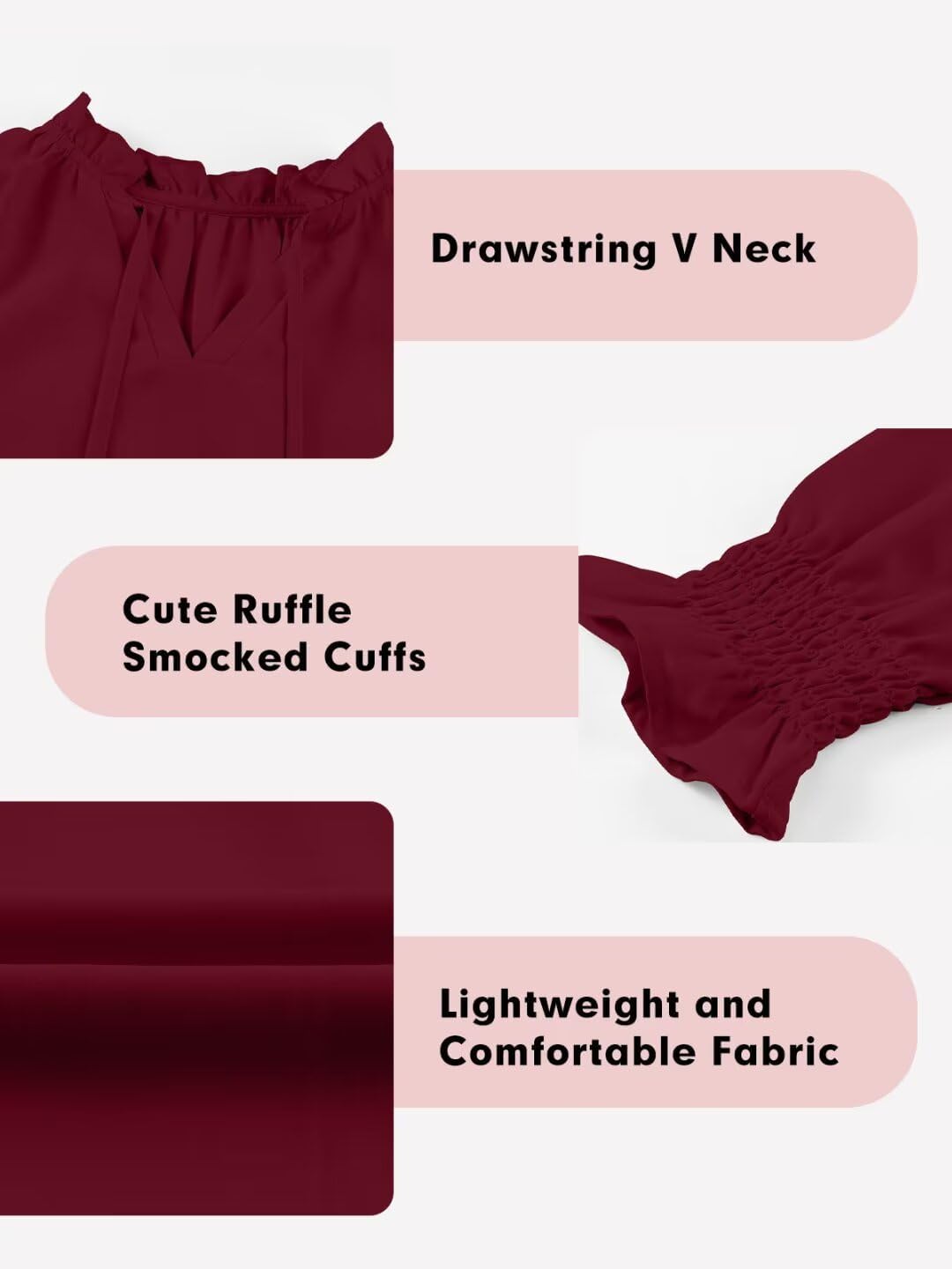 DOKOTOO KIDS Girls Cute Long Sleeve Chiffon Blouses 2025 Casual V Neck Smocked Cuffs Shirts Tops 7-15 Years