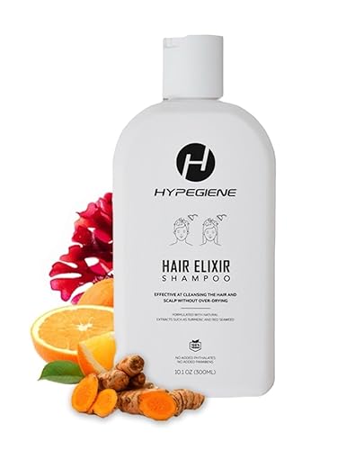 Champú All Natural Jabón hidratante para el cabello, vegano, sin parabenos, champú sin sulfato Cúrcuma y extracto de algas rojas para todo tipo de