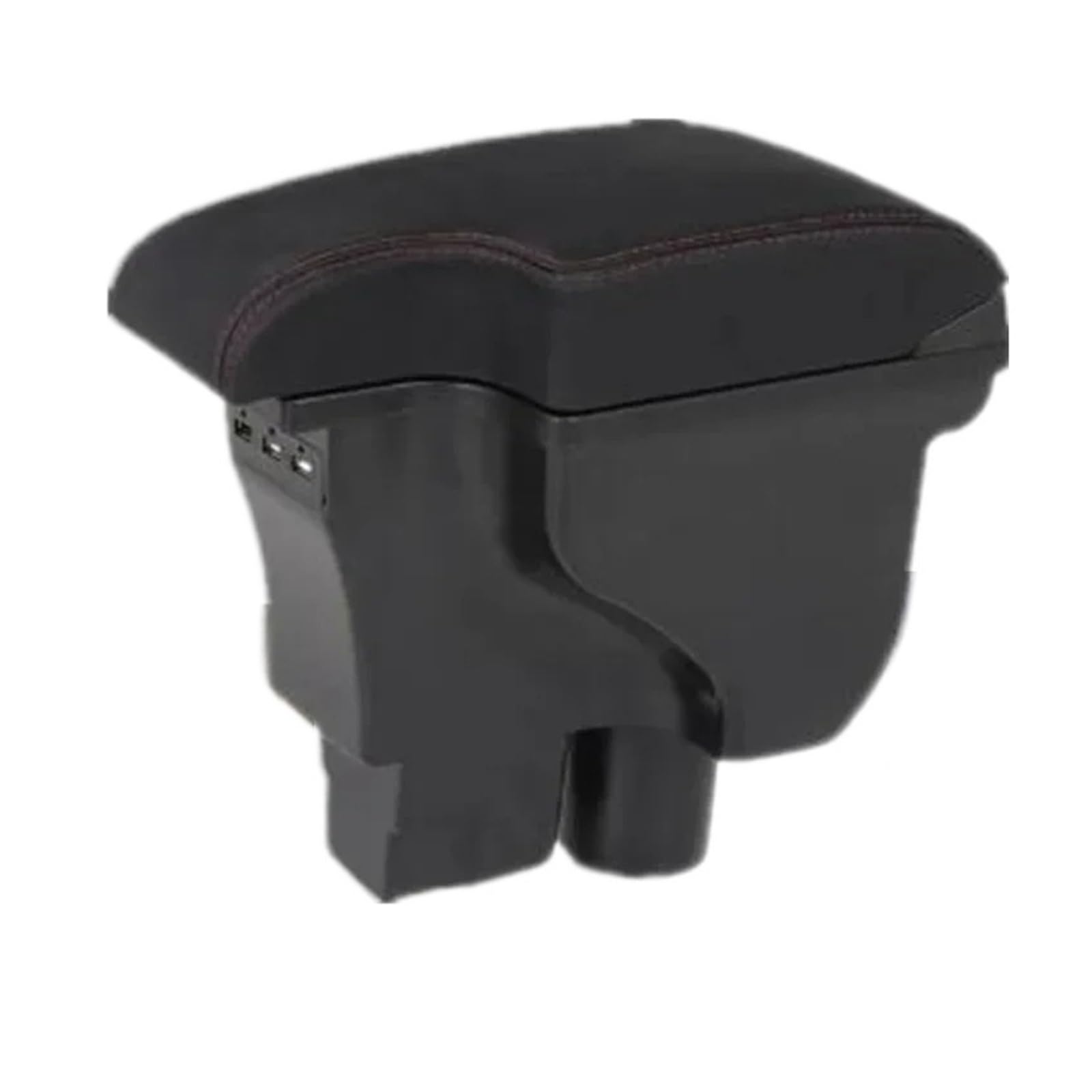 Ecbugat 1B Real Corium 3Usb For Chevrolet For Sail 3 For Aveo 2014-2024 Car Armrest Box Dedicated Retrofit Storage Accessories Car Armrest Box(1B Real Corium 3Usb)