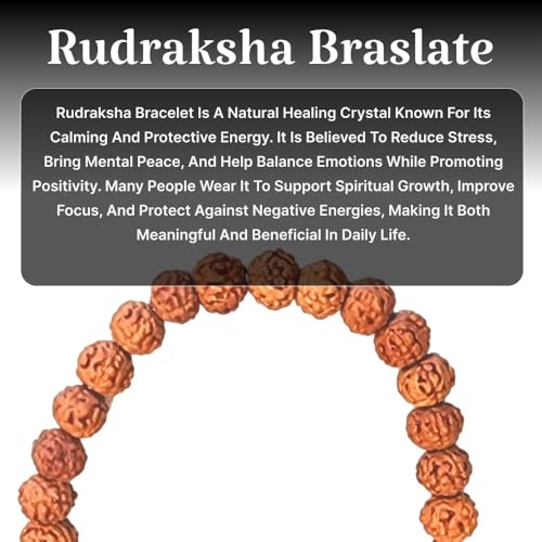 Image of Stone Bracelet for Men & Women | Natural Crystal for Wealth | Protection | Confidence & Success | Adjustable Healing Bracelet for Meditation | Reiki & Spiritual Energy