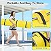 WARMOUNTS Lily Pad Floating Mat for 3 People, 9 x 6 FT Floating Mat Holds 500 Lbs, 3-Layer Tear-Resistant XPE Foam Floating Water Mat for Water Recreation, Lake, Pool, River, Ocean, Boat (Yellow)