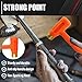 C&T 2-Pieces Dead Blow Hammer Set with Brass Cap, Orange,Shockproof Design, No Rebound Hammer,Unibody Molded Grip, Spark and Rebound Resistant