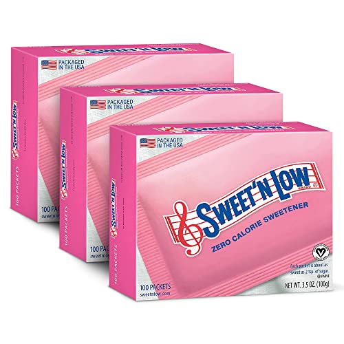 Sweet N Low Edulcorante 100 g, paquete de 3