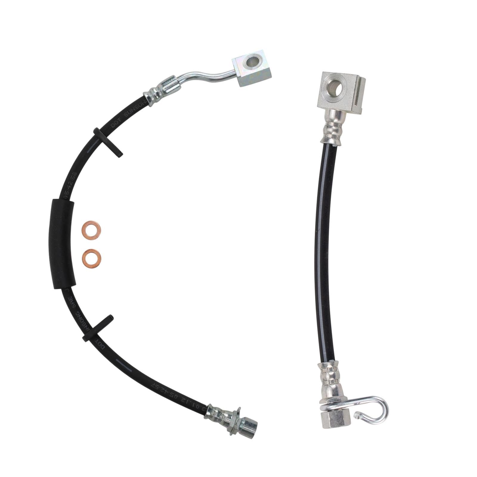 TRQ Rear Brake Hose Set