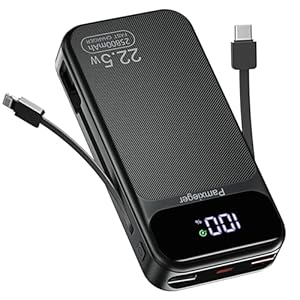 Power Bank 25800 mAh 22,5 W PD3.0 QC4.0 Externer Akku Schnellladung Tragbarer Akku USB C Eingang & Ausgang mit LCD Anzeige für Smartphone, Tablets und andere