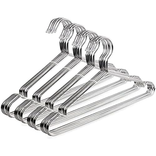 TIMMY Wire Hangers 40 Pack Stainless Steel Strong Metal Coat Hanger Clothes 16.5 Inch.