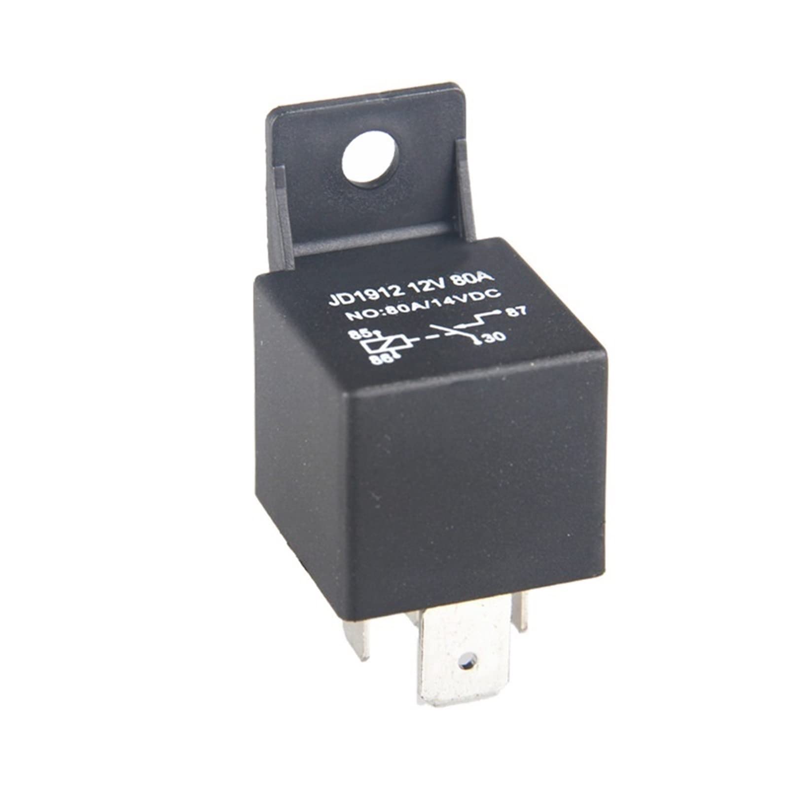 Accessoires électroniques Relais automobile 80A à courant élevé, 2 pièces, JD1914 12VDC 1ZS Pièces électroniques