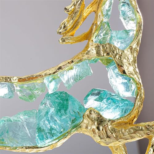 Déco maison chic avec la statue de cheval vert, un art de table unique - 5