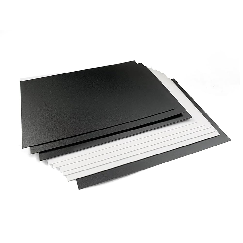 Matte Kunststoffplatte aus schwarzem PP, 500 mm x 500 mm, 0,3–5 mm(0.8mm)