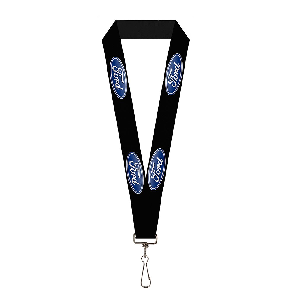 Buckle-Down - Key Chain - Lanyard - 1.0" - Ford Oval Logo Repeat unisex-adults One size