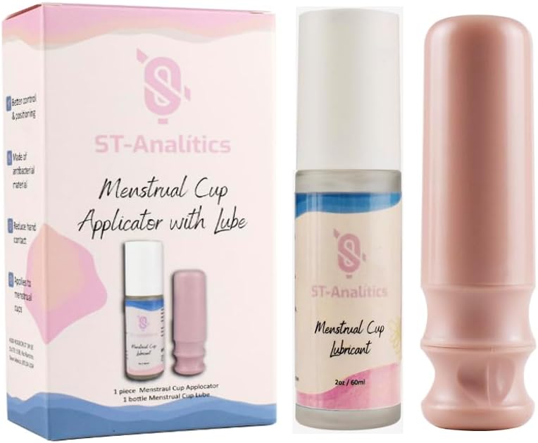 Herramienta aplicadora de copas menstruales - Productos de higiene femenina - Copa Menstrual - Copas de período Mujeres - Fácil inserción con gel