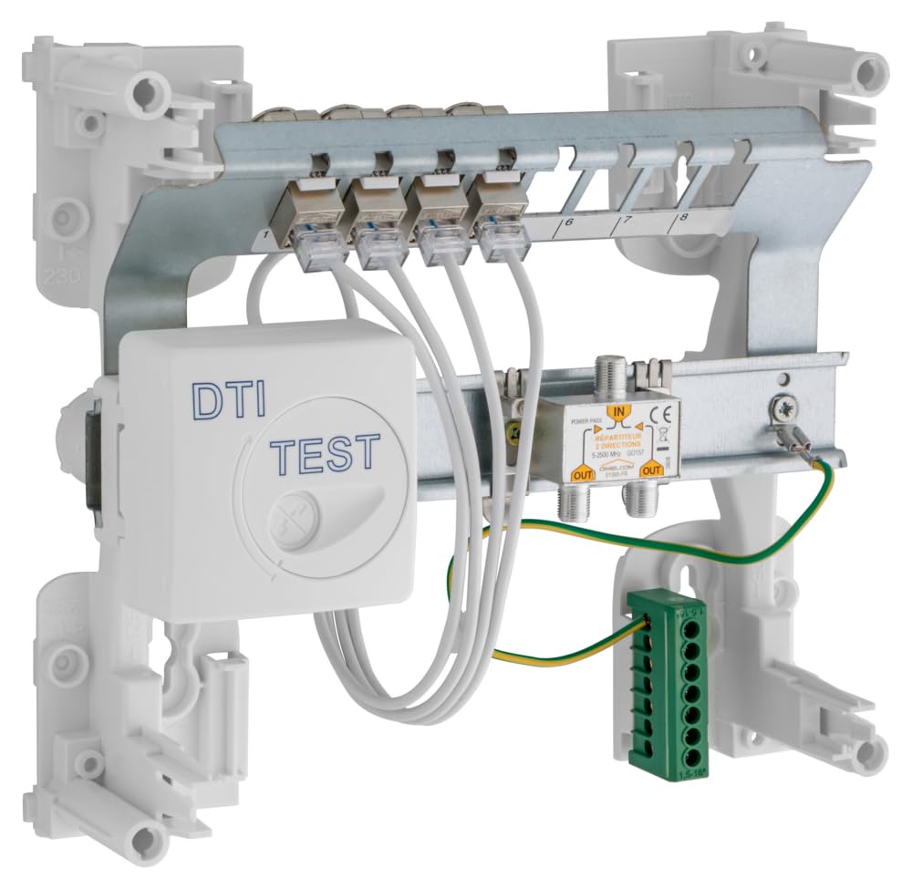 BATILEC - Coffret Communication BATI START S - 1R/4 RJ45 Grade 2 TV