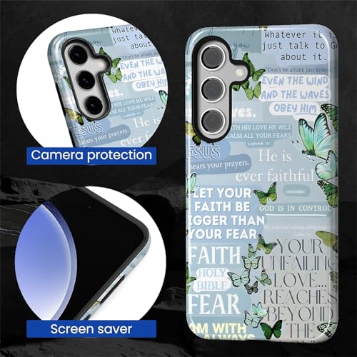 Coque Samsung S24 motif papillon Jésus : idée cadeau pour fille