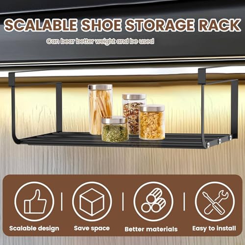 Support réglable de rangement pour étagère à chaussures suspendue