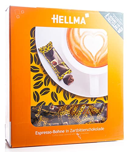 Hellma schokolierte Espressobohnen 380 x 1 1g Zartbitter
