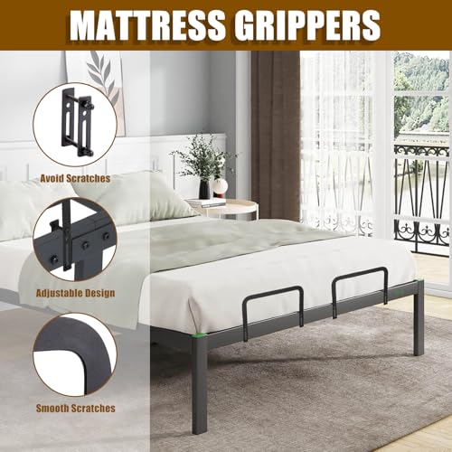STARVAST 4 Pack Mattress Slide Stopper, Non-Slip Metal Mattress Gripper Retainer Bar, Mattress Holder Gripper for Bed Frame to Prevent Sliding, Mattress Holder for Metal Bed Frame - Thumbnail 3
