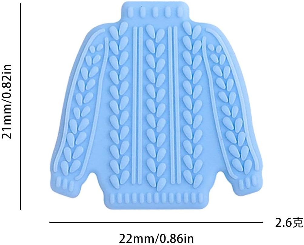 Lotus Yarns 10 Pcs Sweater Shaped Design Needle Point Protectors, Knitting Needle Stoppers Accessories for All Needle Sizes