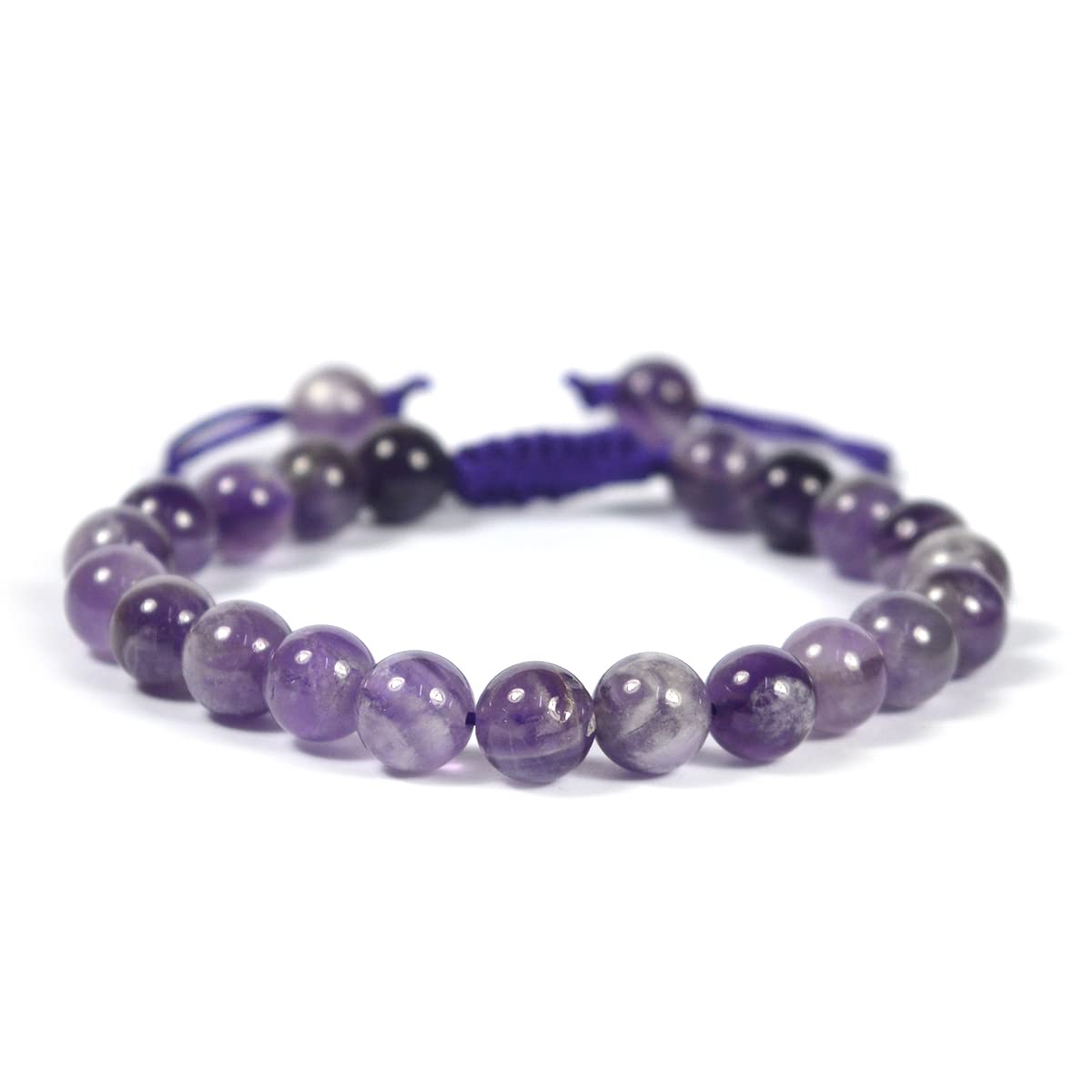 Reiki Crystal Products Natural Amethyst Bracelet Macrame Nylon Cord Adjustable Wristband Crystal Stone Bracelet for Women & Men (B0BFLNKB79) Amazon Price History, Amazon Price Tracker