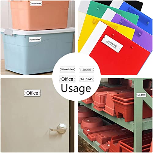 Wukong 20 Stück Magnetische Namensschilder,Magnetische Ausweishalter mit 3 starken Neodym-Magneten,3M Klebeband,Acryl-Mini-Zeichen-Displayhalter und bedruckbares Namensschild,Firmenname/ID-Abzeichen