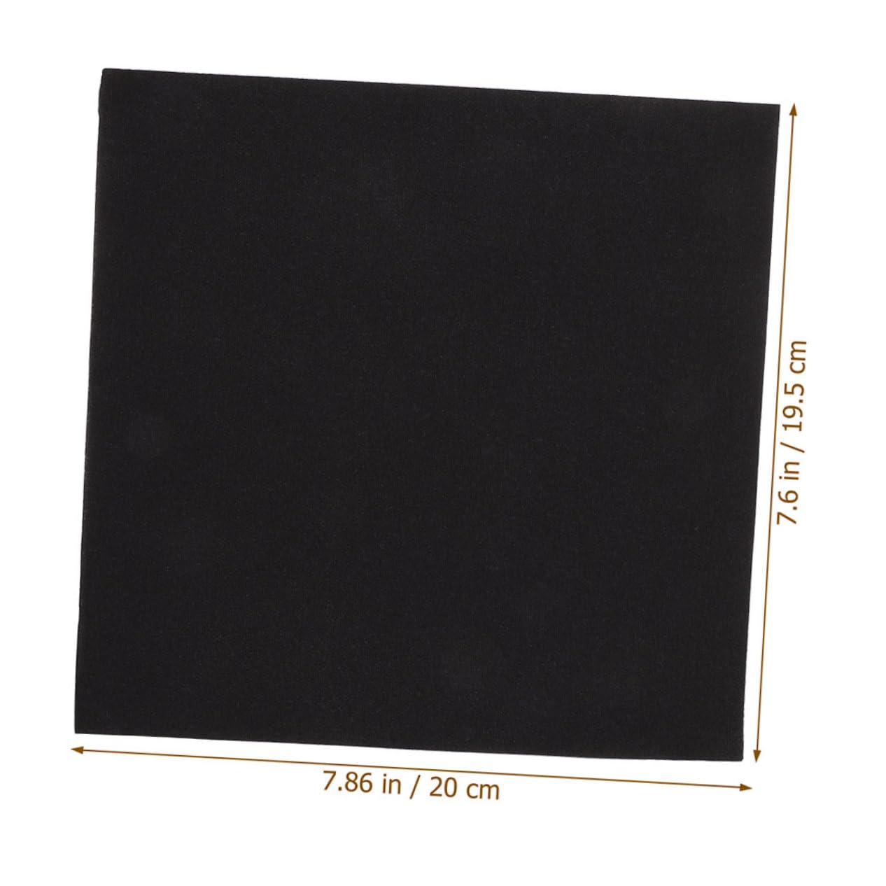 100 Schwarze Papierservietten Elegante Schreibtischservietten mit Dicker Ausführung Hautfreundlich und Auslaufsicher für Dinner und Treffen