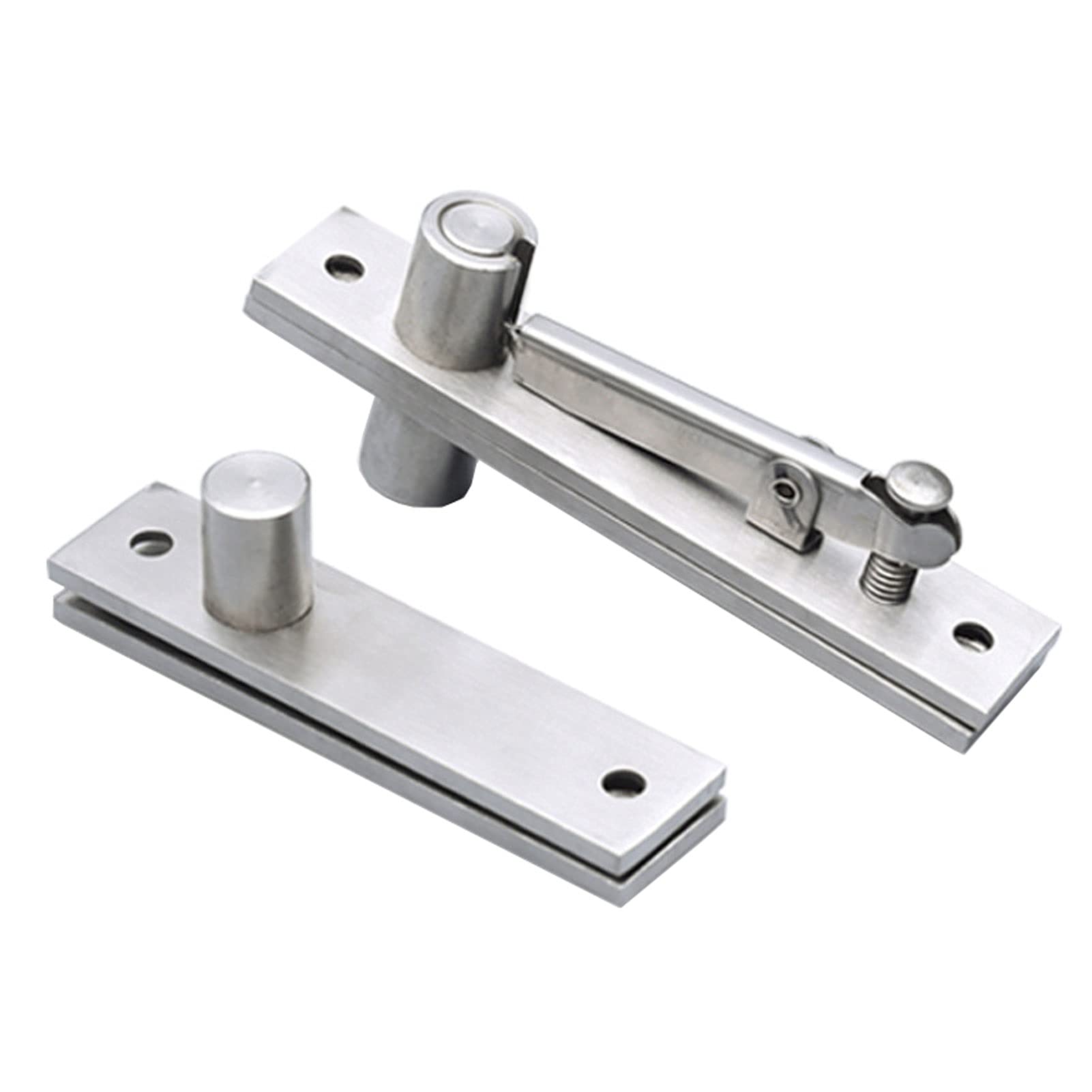 Shundeed A Stainless Steel Door Rotating Shaft/Hinges, Djustable Gap Wooden Door Hidden Hinge Top Nd Bottom Mute Door Hardware(A)