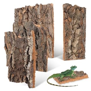 DOITOOL 4 écorces de liège 13 x 7,5 cm pour terrarium