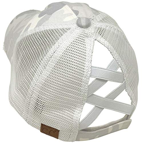 Image of C.C Ponytail Criss Cross Messy Buns Ponycaps Baseball Cap Dad Trucker Mesh Hat
