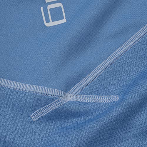 Huk Men's Icon X Hoodie | Fishing Shirt With +50 Upf Sun Protection, Carolina Blue, Large #TOP5