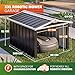 GARDEBRUK® Robot Lawnmower Garage | 86x100x63cm | Gable Roof | Metal Shed Garden Storage Ideal Gadgets for Men & Gardening Gifts for Men | Storage Solutions for Robotic Lawn Mower | Anthracite