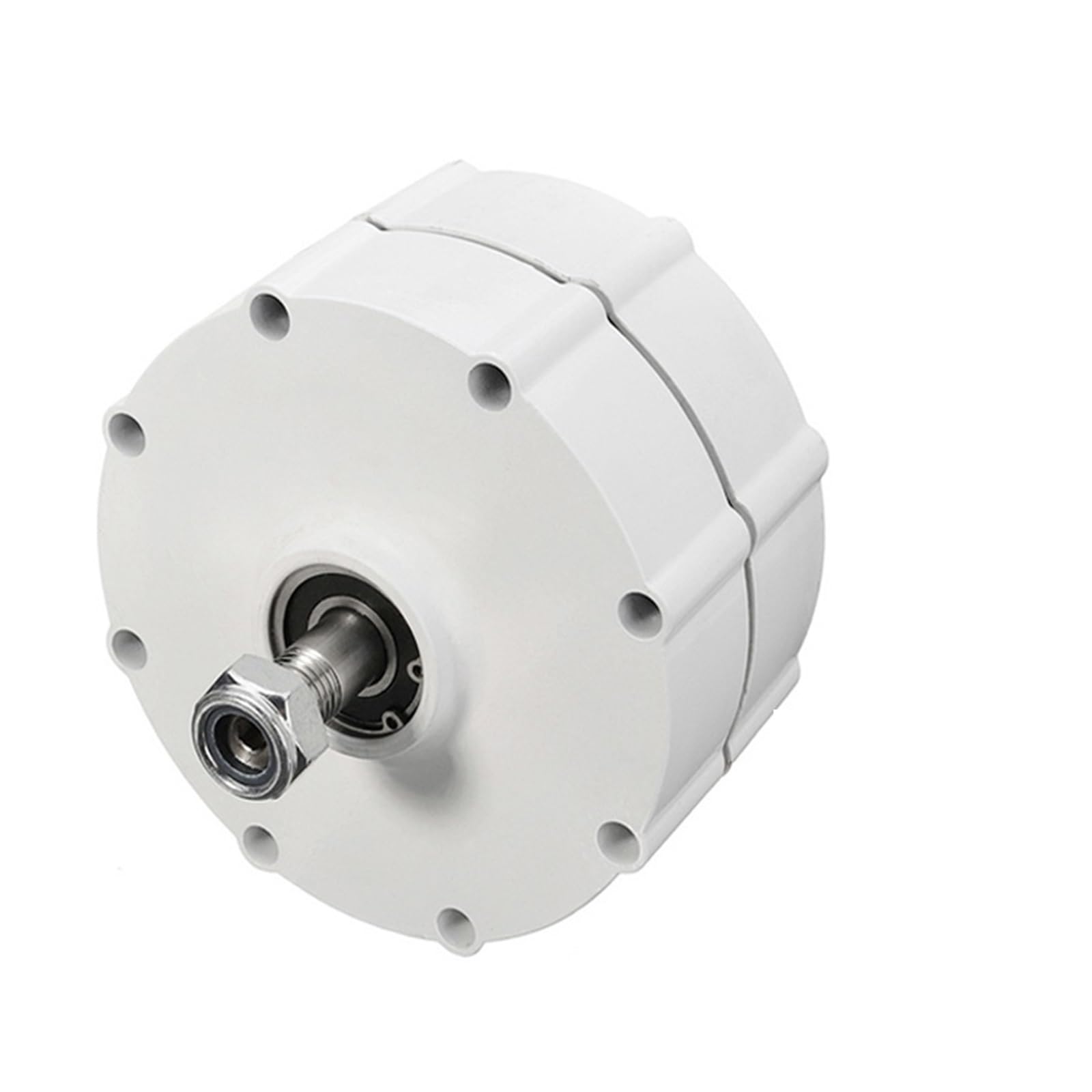 Joliane No Base 5000W 12V 24V 48V Arless Permanent Magnet 5Kw Electric Nerators Alternator For Windmill Dynamo Motor Wind Turbine Nerator For Home Use(,Double Shaft_12v_5kw)