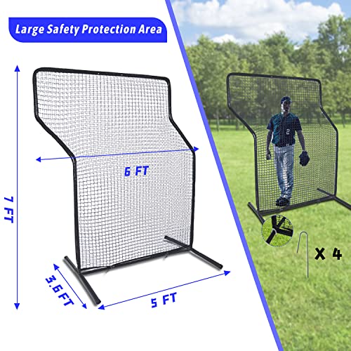 image for Kapler Baseball Screen Pitching Z Screen,Heavy-Duty Pitcher's Net Prot