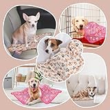Pet Soft Hundedecke Katzendecke Welpendecke Waschbar, Warme Weiche Haustierdecken für Hunde Katzen, 3 Stück Flauschige Hundedecken für Mittlere Kleine Hunde (Small, Pfote)