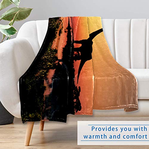 Couverture dinosaure douce et chaude pour lit enfant 150x100 cm