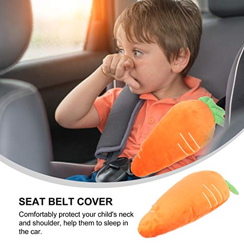 STOBOK Alças de Ombro Almofadas Do Assento de Carro para O Bebê De Pelúcia Dos Desenhos Animados Cen