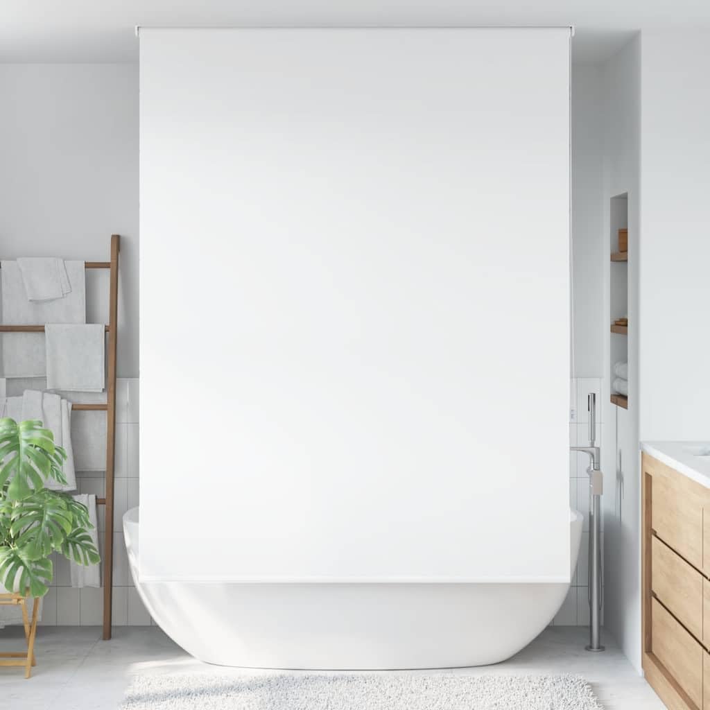 Store enrouleur de douche PEVA 150x240 cm imperméable à fixation plafond ou mur
