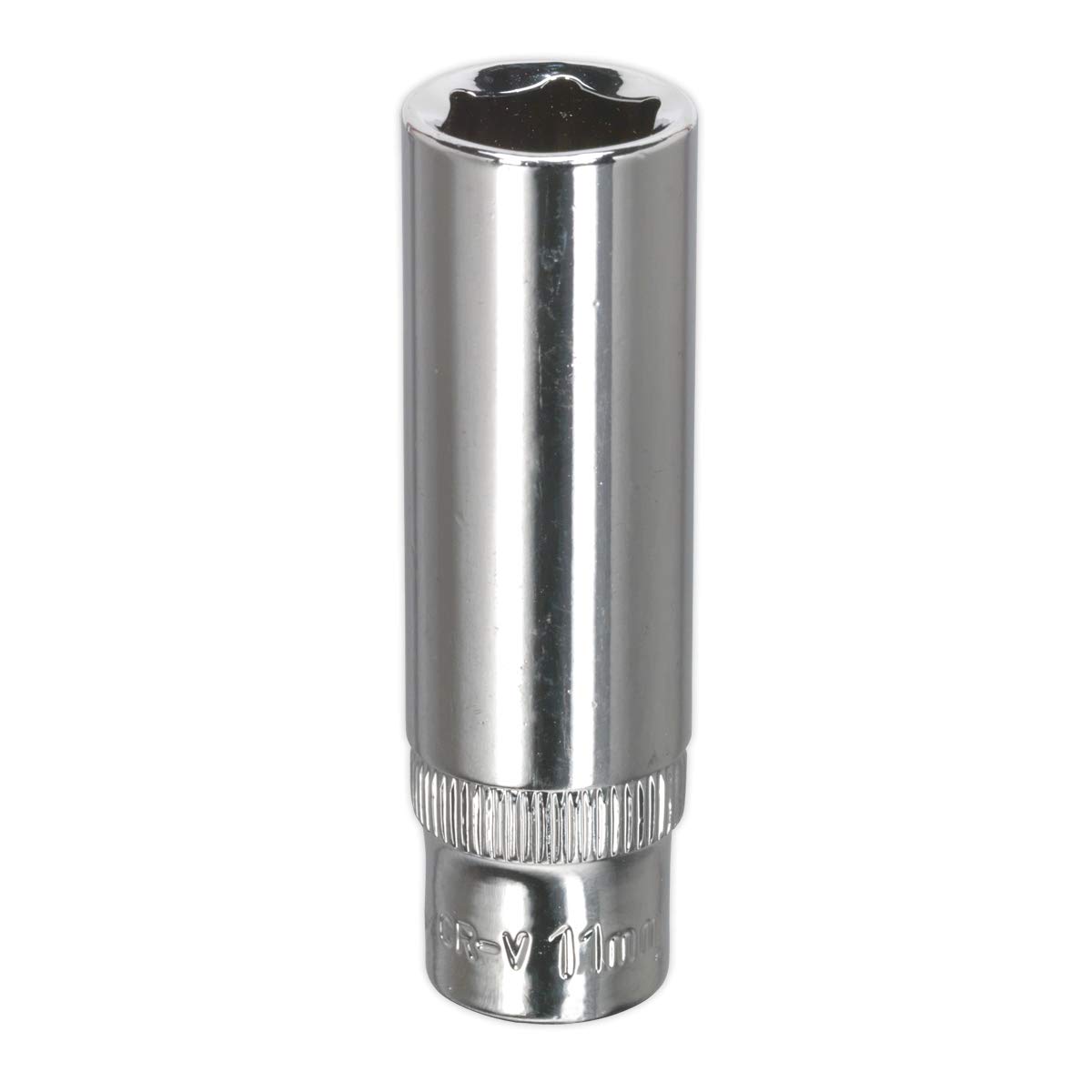 Sealey SP1411D Premier Fully Polished Deep Socket 1/4""Sq Drive 11mm
