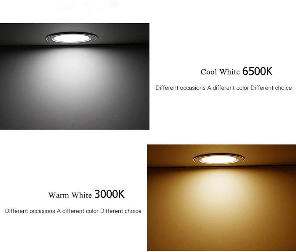 Spotlight，Recessed Led Downlight round Ceiling Spotlight, Indoor Wash Wall Lamp Decoration Lighting Fixture, Fire Rated Energy Saving Led Downlighters, for Bathroom Office Shopping Store Ou