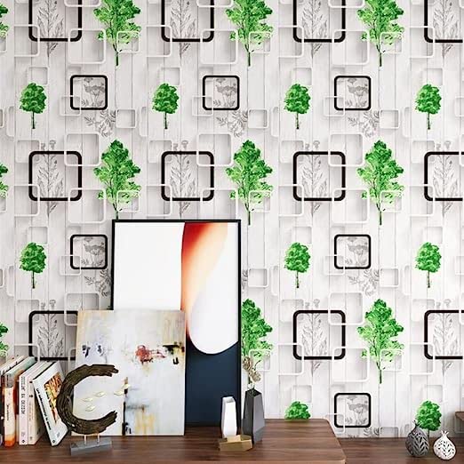 WOW Interiors Box and Leaf SELF Adhesive Wallpaper for Living Room Bedroom Office Hall Corridor Peel and Stick Vinyl Wallpaper 200 * 45Cm-9Sqft (B0C1RWXLPT) Amazon Price History, Amazon Price Tracker
