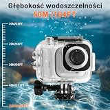 FiTSTILL 49,99 m / 164 stóp Wodoodporna obudowa do nurkowania tylko do Insta 360 Go Ultra, w tym kabina rozszerzająca, niewidoczna osłona antyrysunkowa do nurkowania z uchwytem w otoczeniu zewnętrznym