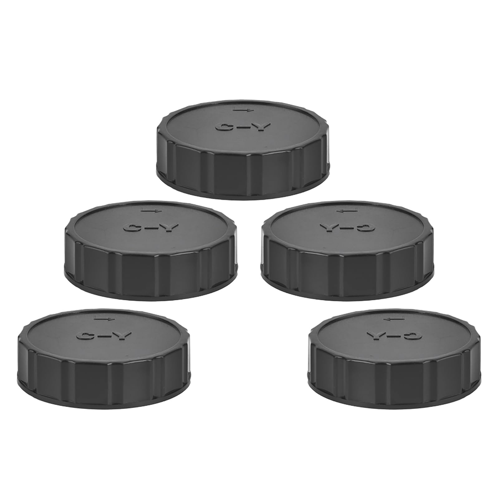 Acouto 5PCS Plastic Lens Rear Protective Cover for Contax Yasica C Y Mount SLR Camera Lens