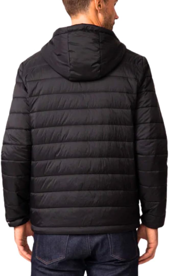 Free Country Mens Puffer Jacket Lightweight Winter Soft Insulated Coat Water and Wind Resistant Ski Hiking Travel-Tri Color