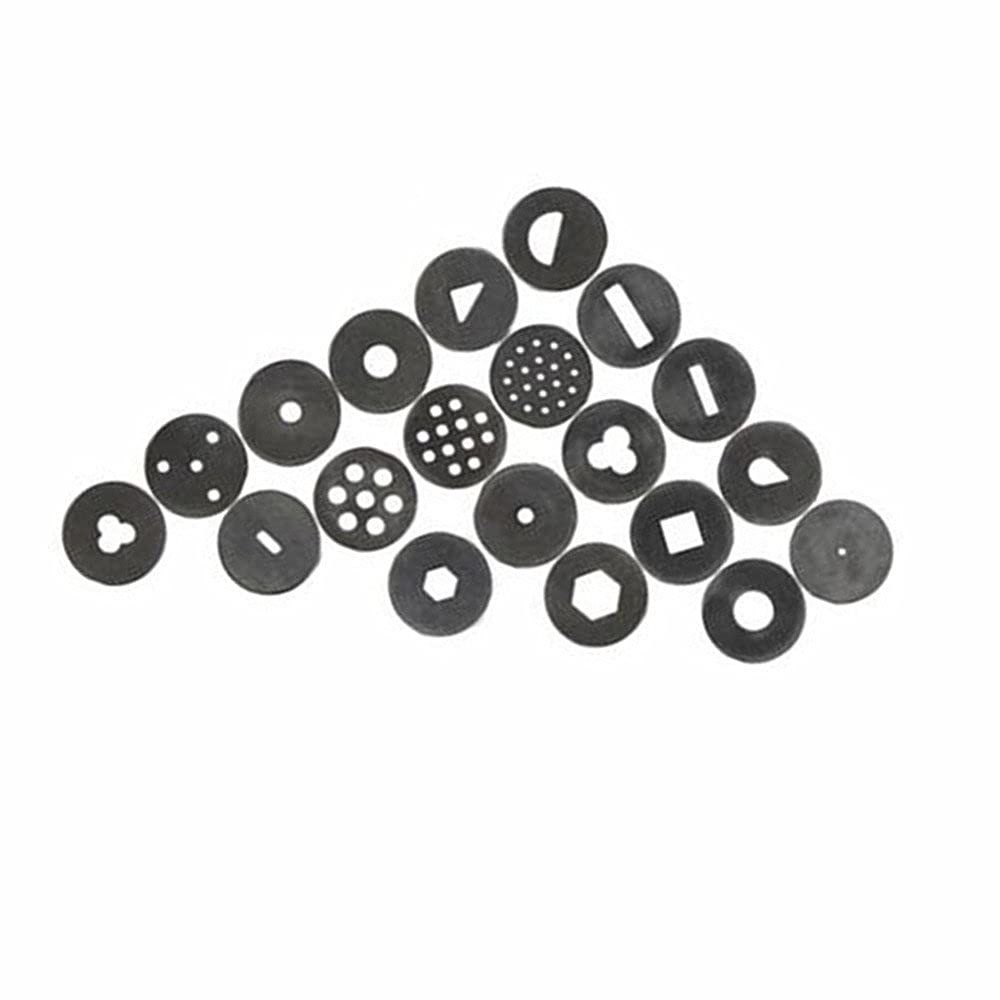 Baker's Cutlery™ 20 Discs Pottery Clay Extruder Professional Tools for Clay Pottery Sculpture Polymer Modeling Ceramic Craft or Fondant Cake 1