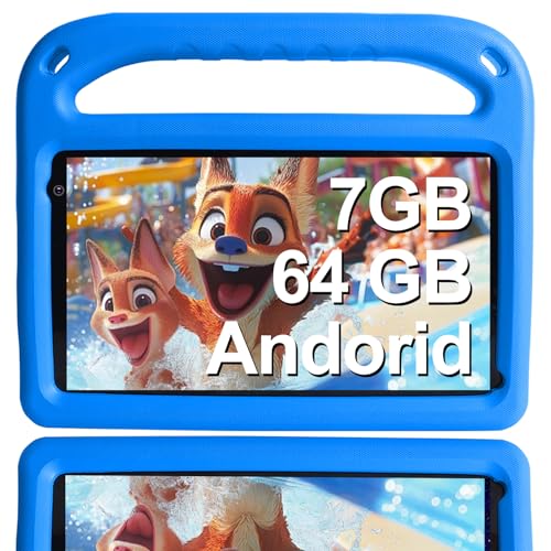 GOODTEL 7 Zoll Android Tablet ｜Android System mit 7 GB + 64 GB...