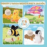 Creanino Doudou 2 w 1 | Pluszowy koc odwracalny | Transformacja i rozwój | Doudou motyl | Dwustronny koc z dzianiny | Lalki motyl (Lilly)