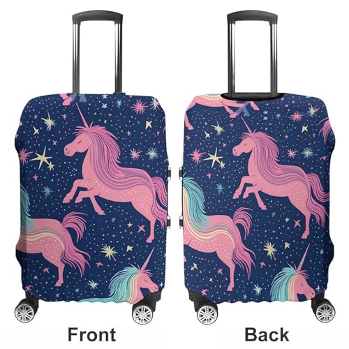 Travel Luggage Cover Elastic Suitcase Cover Cartoon Pattern Luggage Cover Anti-Scratch Suitcase Protector Washable Dustproof Baggage Cover Fits 18-32 Inch Luggages S3